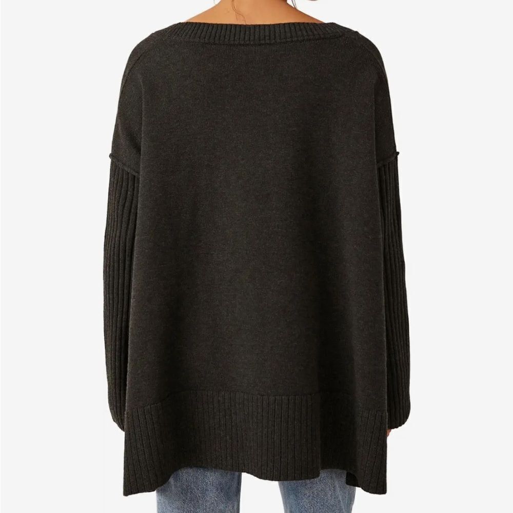 NWT Free People Orion A Line Tunic in Carbon - Picture 2 of 5